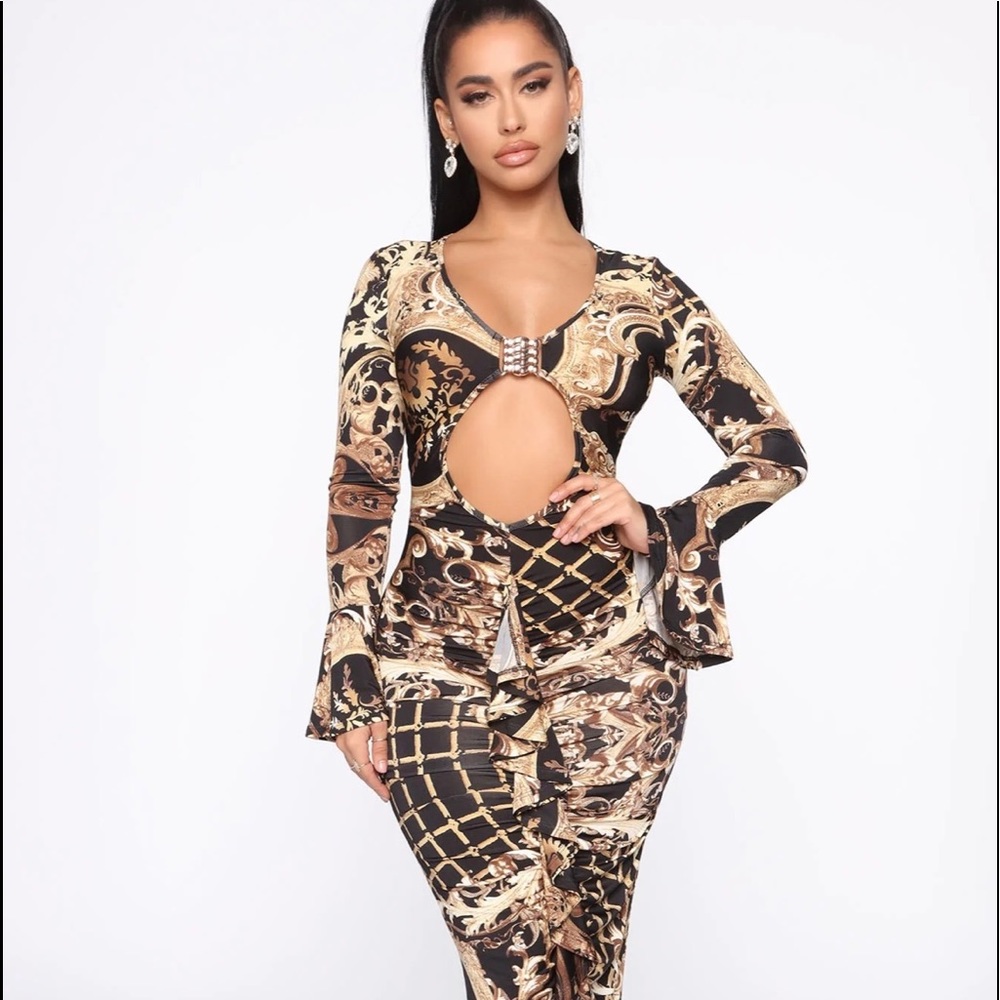 Versace inspired body-con dress